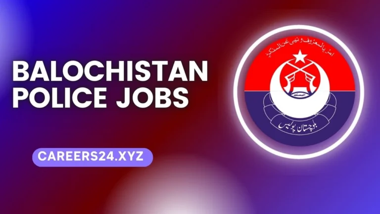 Balochistan Police Jobs 2024 Application Form