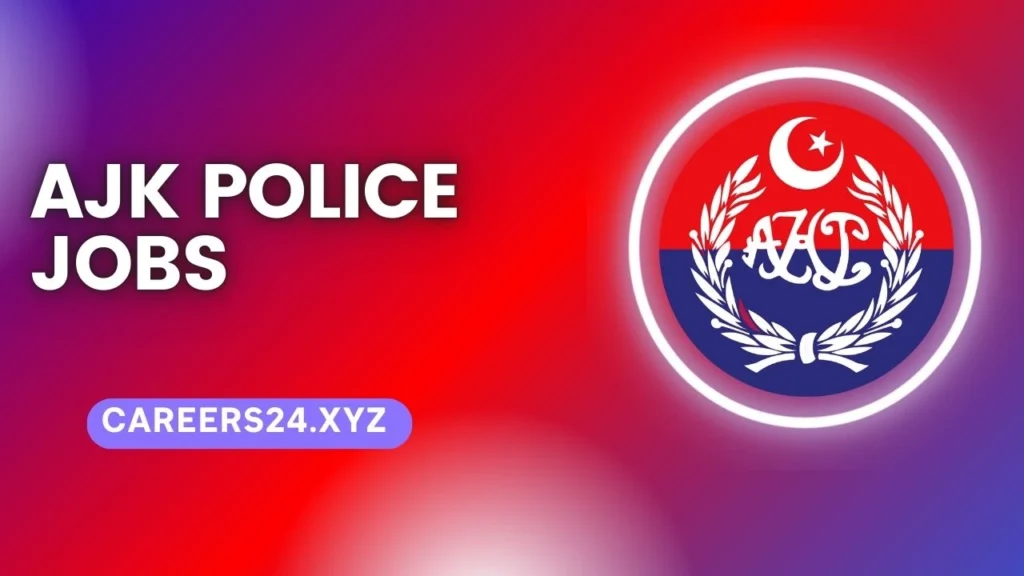 AJK Police Jobs 2024 Application Form